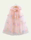 Girls' Embroidery Cloak Robe - CCMOM