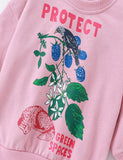 Girls' Printed Sweatshirt - CCMOM