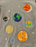 Glowing Space Astronaut Printed Long Sleeve T-shirt - CCMOM