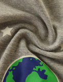 Glowing Space Astronaut Printed Long Sleeve T-shirt - CCMOM