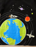 Glowing Space Astronaut Printed Long Sleeve T-shirt - CCMOM