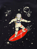 Glowing Space Astronaut Printed Long Sleeve T-shirt - CCMOM