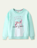 Happy Kitten Appliqu¡§| Sweater - CCMOM