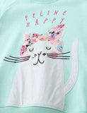 Happy Kitten Appliqu¡§| Sweater - CCMOM