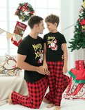 Happy Santa Claus Printed Family Matching Pajamas - CCMOM