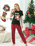 Happy Santa Claus Printed Family Matching Pajamas - CCMOM