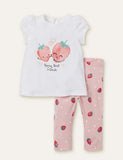 Happy Strawberry Printed Set - CCMOM
