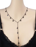 Hip Hop Cool Girl Peach Heart Necklace - CCMOM