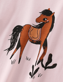 Horse Printed Long-Sleeve Set - CCMOM