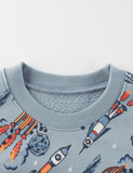 Jet Rocket Printed Sweatshirt - CCMOM