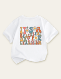 Kids Colorful Letter Printed First Day Of School T-shirt - CCMOM