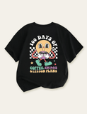 Kids First Day of School Smiley Printed T-shirt - CCMOM