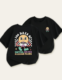 Kids First Day of School Smiley Printed T-shirt - CCMOM
