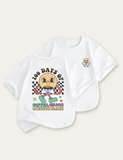 Kids First Day of School Smiley Printed T-shirt - CCMOM