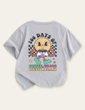 Kids First Day of School Smiley Printed T-shirt - CCMOM