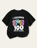 Kids First Day of School Truck Printed T-shirt - CCMOM