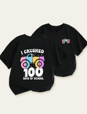 Kids First Day of School Truck Printed T-shirt - CCMOM