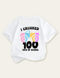 Kids First Day of School Truck Printed T-shirt - CCMOM