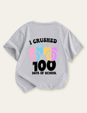 Kids First Day of School Truck Printed T-shirt - CCMOM