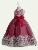 Lace Embroidery Tulle Tutu Evening Gown - CCMOM