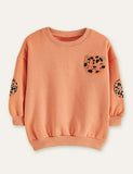 Leopard Appliqu¡§| Sweatshirt + Zoo Printed Leggings - CCMOM
