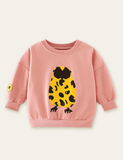 Leopard Print Owl Printed Sweatshirt - CCMOM