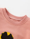 Leopard Print Owl Printed Sweatshirt - CCMOM