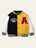 Letter Button Design Thickened Pilot Jacket - CCMOM