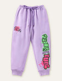 Letter Excavator Printed Sweatpants - CCMOM