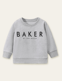 Letter Print Sweatshirt - CCMOM
