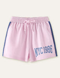 Letter Printed Shorts - CCMOM