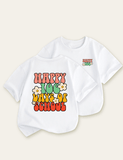 Letter Small Flower Printed School T-shirt - CCMOM