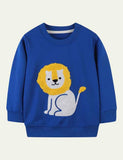 Lion Appliqu¡§| Sweatshirt - CCMOM