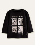 Lion Elephant Printed Long Sleeve T-shirt - CCMOM