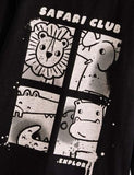 Lion Elephant Printed Long Sleeve T-shirt - CCMOM