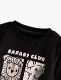 Lion Elephant Printed Long Sleeve T-shirt - CCMOM