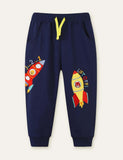 Lion Tiger Rocket Appliqu¡§| Sweatpants - CCMOM