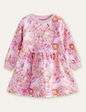Lion Unicorn Floral Printed Dress - CCMOM