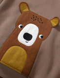 Little Bear Appliqu¡§| Embroidery Thickening Hoodie - CCMOM