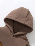Little Bear Appliqu¡§| Embroidery Thickening Hoodie - CCMOM