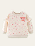 Little Bear Appliqu¡§| Polka Dot Sweatshirt - CCMOM