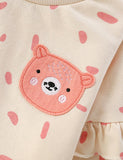 Little Bear Appliqu¡§| Polka Dot Sweatshirt - CCMOM