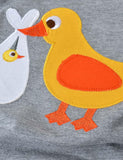 Little Duck Appliqu¡§| Long Sleeve T-shirt - CCMOM