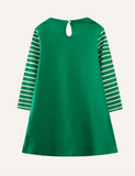 Long Sleeve Embroidered Dress - CCMOM