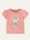 Lovely Mouse Printed T-shirt - CCMOM