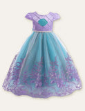 Mermaid Bow Mesh Party Dress - CCMOM