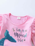 Mermaid Sequin Mesh Long Sleeve Dress - CCMOM