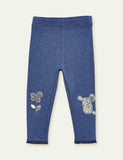 Mouse Appliqu¡§| Leggings - CCMOM