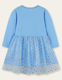 Mouse Appliqu¡§| Long-Sleeved Dress - CCMOM