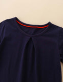 Mouse Mushroom Appliqu¡§| Embroidered Dress - CCMOM
